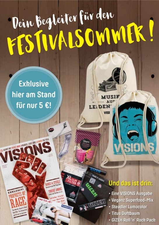 FESTIVALPLANER - Festivalbag am Stand erhältlich