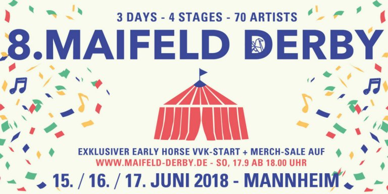 Maifeld Derby - Band-Adventskalender gestartet